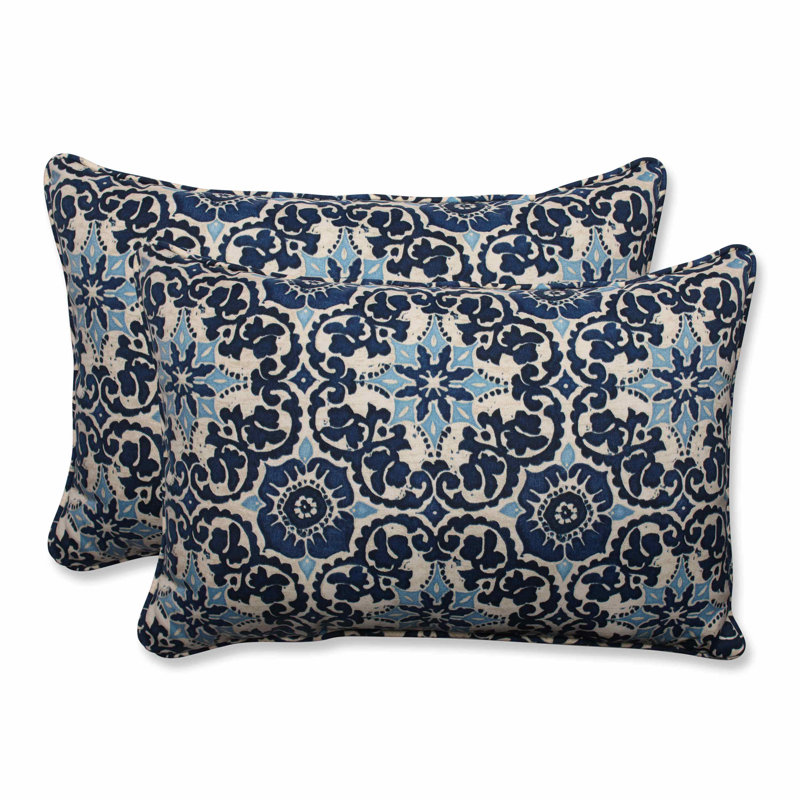Coussin Woodblock, H 11,5 po x l 18,5 po