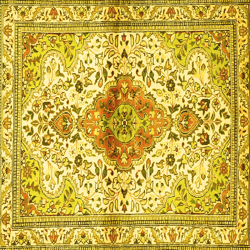 Washable Oriental Indoor Rug, Square 3'
