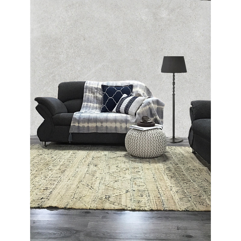 Repose-pieds rond 18 po Allicyn, Naturel