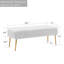Banc en fausse fourrure