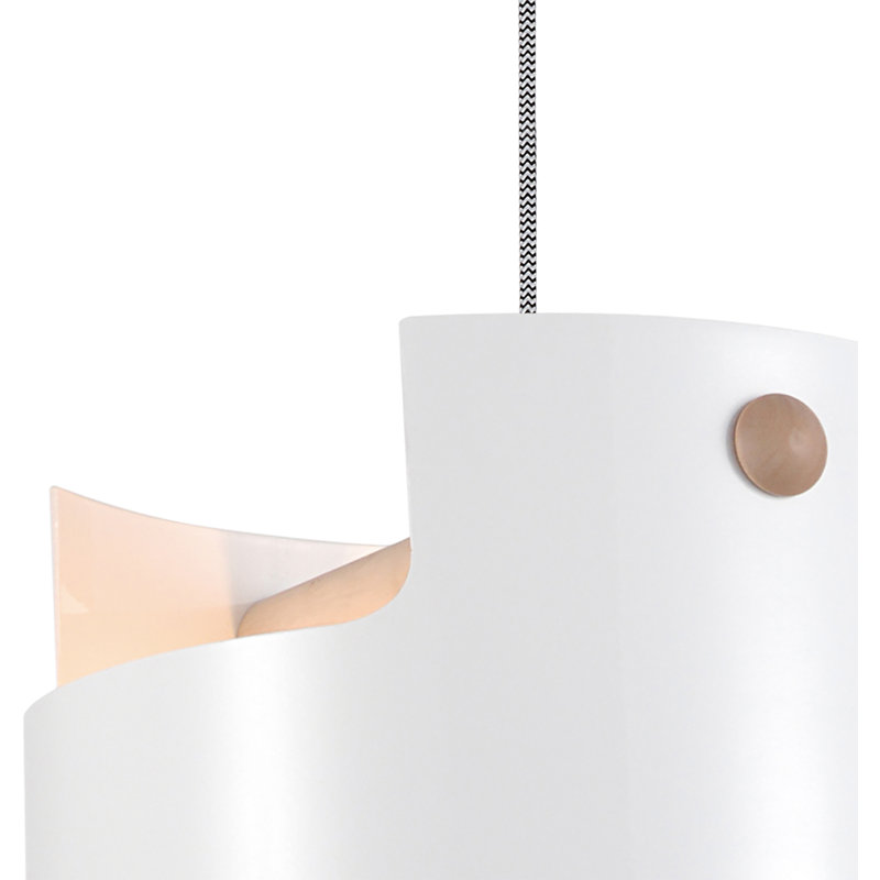 Justin 1 - Light White Unique/Statement Pendant, 150cm H x 30cm W x 30cm D