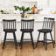 18.1" W Swivel Solid Wood Counter Stool (Set of 3)