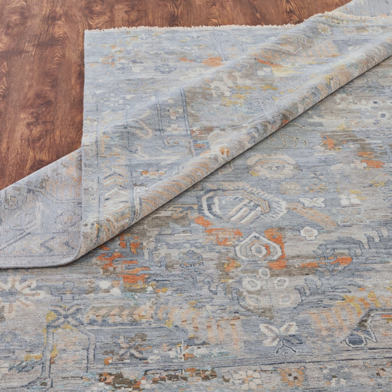 Heritage Revival Hand Knotted Area Rug, Rectangle 9' x 12'