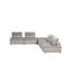 Canapé modulaire en velours gris clair 5 pièces Anna-806888957