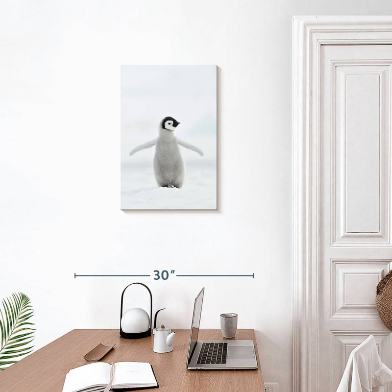 Brampt Lone Emperor Penguin, 24" H x 16" W