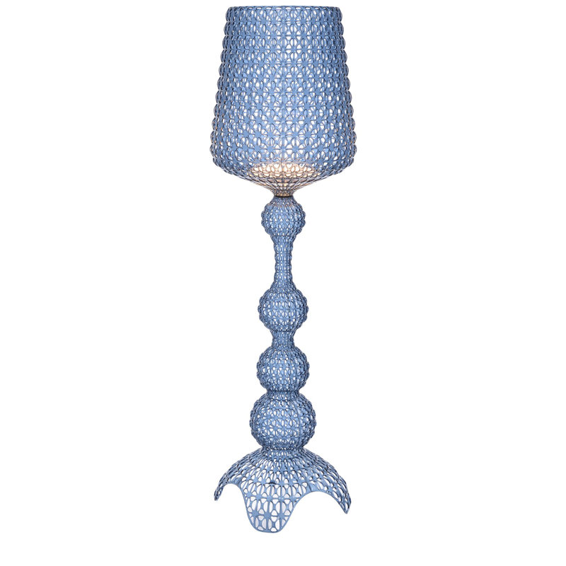 Kabuki LED Floor Lamp, Light Blue