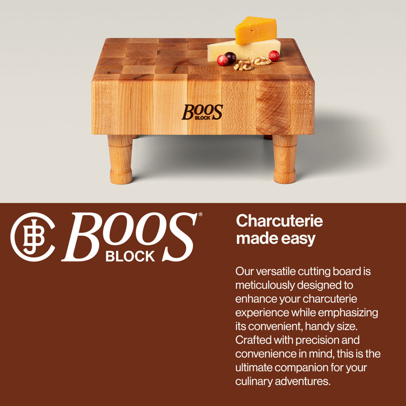 BoosBlock® 3" Thick Butcher Block Cutting Board with Legs