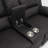 Contemporary Style Reclining Console Loveseat