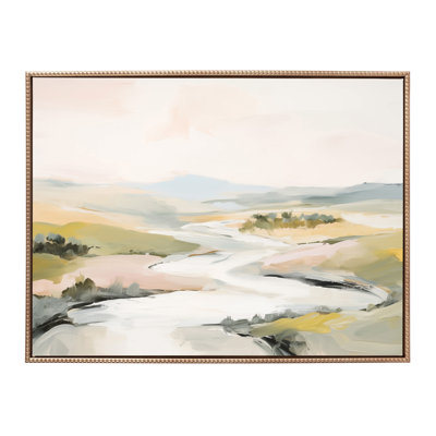 «Tranquil Landscape II» par Amy Lighthall, reproduction d'art sur toile encadrée