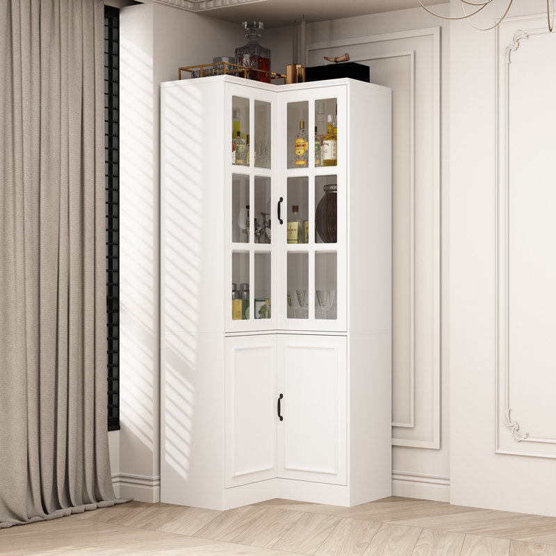 78.9"H Corner China Cabinet