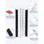 Rampe de chargement pliable en aluminium 85 x 54 po, capacité de 1500 lb pour rampe portative robuste pour VTT et tondeuse à gazon, caoutchouc noir