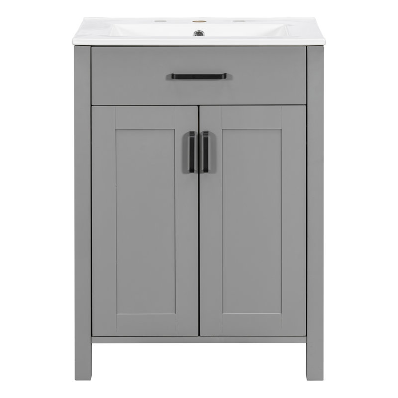 Ensemble de meuble-lavabo 24 po avec lavabo en céramique