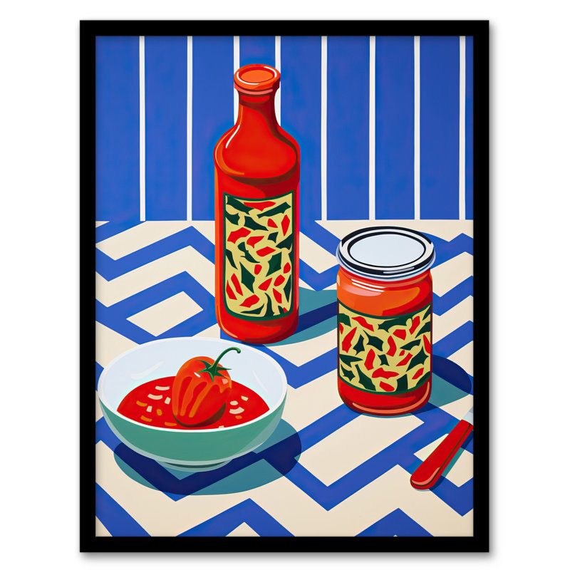 Ketchup Later Homemade Tomato Sauce Vibrant Kitchen - Single Picture Frame Print
