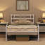 Simple Metal Bed Frame with Curved Design Headboard and Footboard-1776098308-1776202867