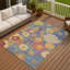 Tapis floral intérieur / extérieur lavable à la machine Matteson ACN2293-741220566