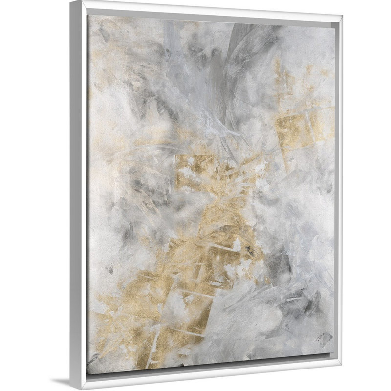 Galvanisé, reproduction d'art sur toile, Cadre flottant blanc, H 42 po x l 32 po x P 1,75 po