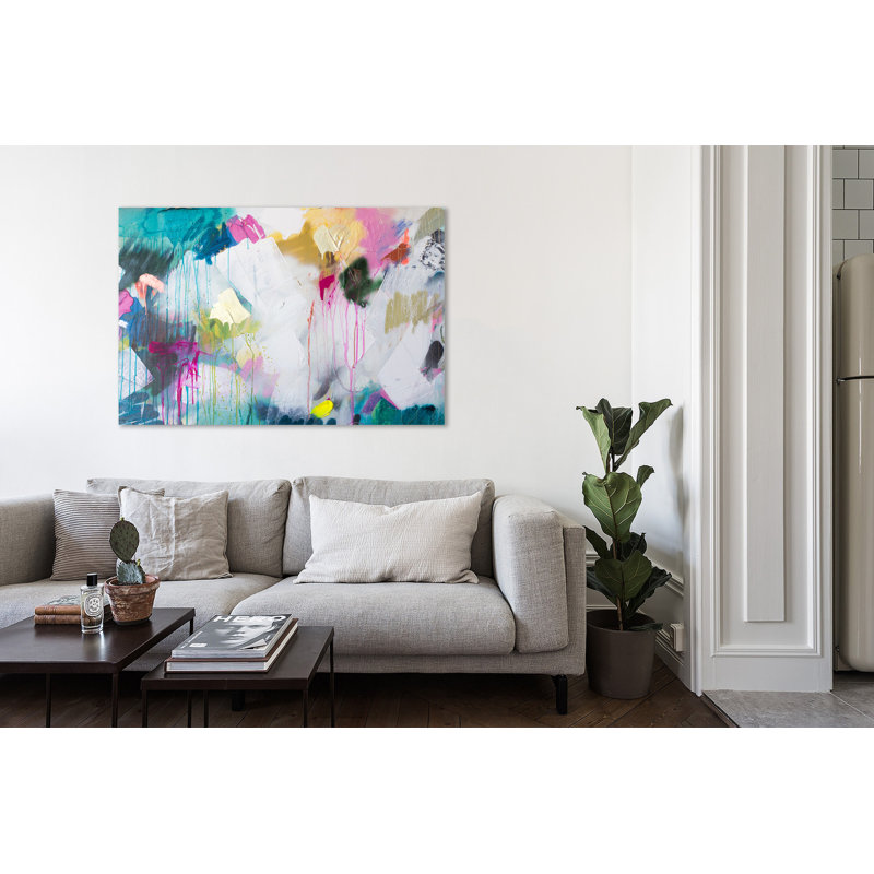 Squiggle Wiggle II by Kent Youngstrom - Wrapped Canvas Painting, 25 cm H x 38 cm W
