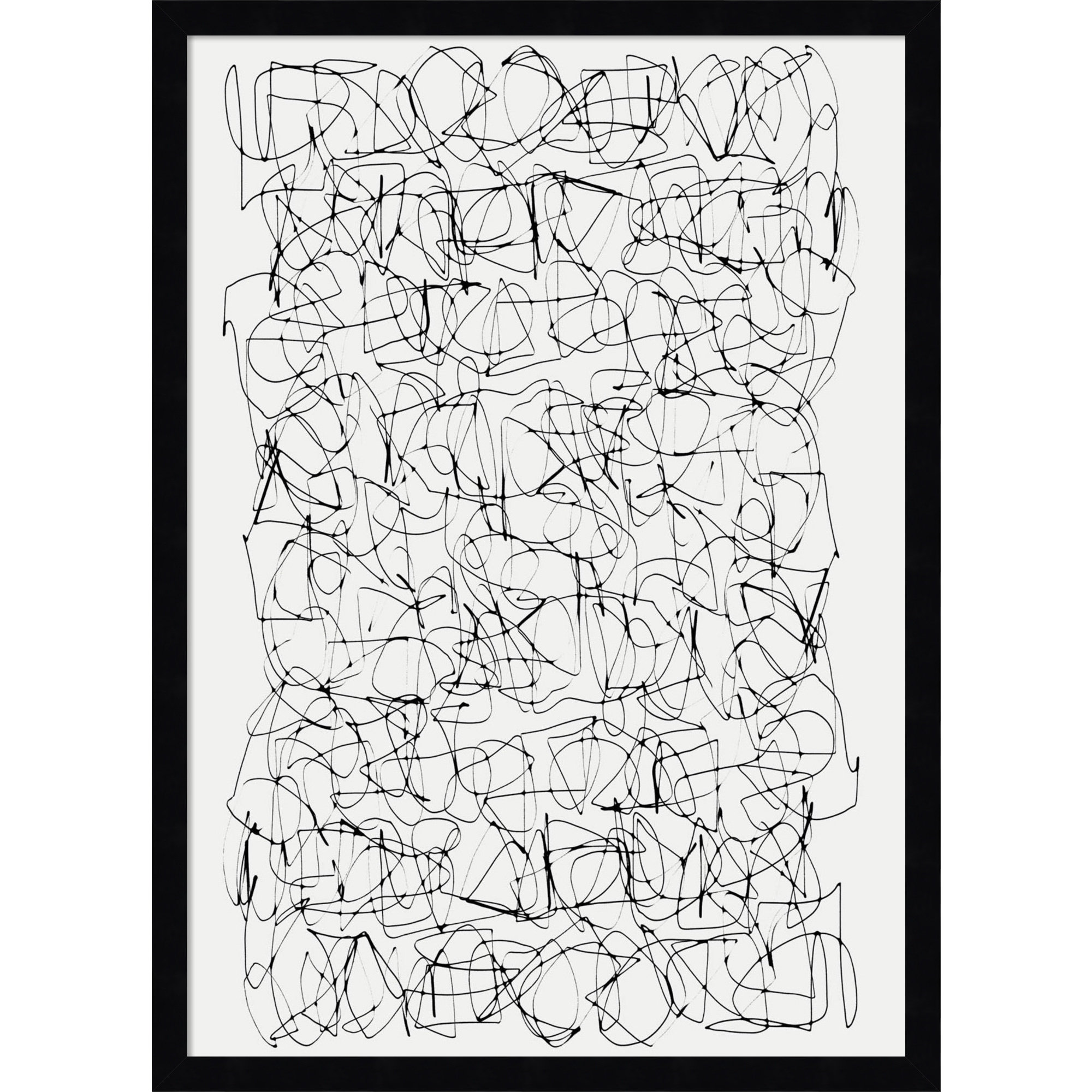 Circuitry by Dan Hobday, Black, 25" H X 18" W
