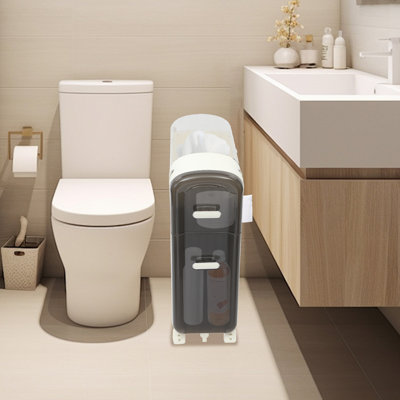 2-Tier Narrow Bathroom Storage Organizer