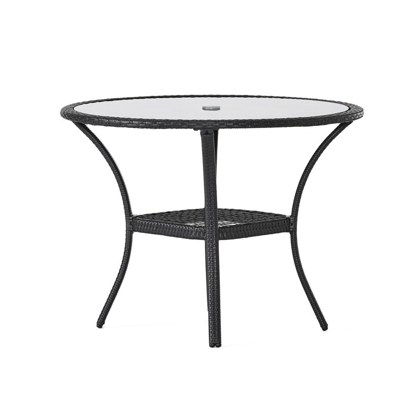 Table bistro de table en verre 1,00 po avec cadre en fer recouvert de gris, 41,26 po X 29,73 po, cadre lourd et plateau de table de 35,72 lb