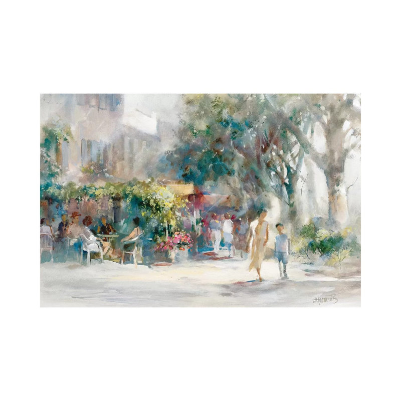 Shady Sunday by Willem Haenraets - Wrapped Canvas Painting, 20.32 cm H x 30.48 cm W