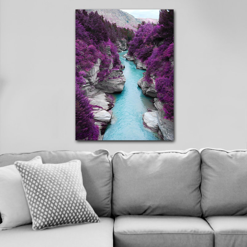 Superbe peinture sur toile décorative de 27,6 po x 39,4 po | 100% toile de coton, cadre 100% bois (épaisseur: 1,2 po) | Parfait pour le décor du salon et de la chambre à coucher, des couleurs vives et un design élégant