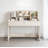 Solid Wood Desk with 2 Drawers and Built-in Bookshelf-328482759