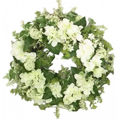 Hydrangeas And Greenery Wreath