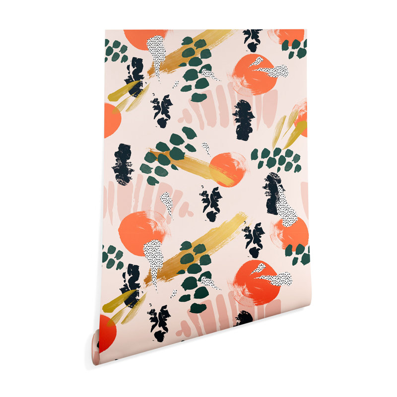 Panneau abstrait pelez et collez Summerlin, L 4 pi x l 24 po