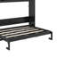 Lit escamotable double avec armoires de rangement