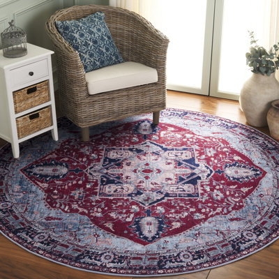 Tapis oriental rouge / bleu marine Sonia