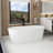 63“ Freestanding Soaking Solid Surface Bathtub
