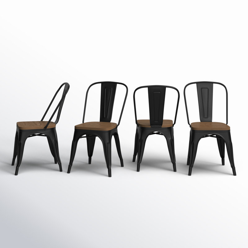 Chaise d'appoint Galway, Noir / brun