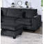 Ensemble de canapé modulaire 3 pièces de style moderne avec port USB et repose-pieds avec accoudoir à droite et canapé à accoudoir à gauche-397179855