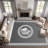 Gray White Lion Carpet-waterproof, easy to clean, machine-washable, soft and comfortable; suitable for door mats, kitchens, living rooms, bedrooms, corridors, and laundry areas. Easy to clean, durable carpet for home decoration.-846893917