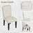 Set of 2 Upholstered Dining Chairs with   Wood Frame. Nailhead Trim. Padded High Back. 500 lbs Capacity Cotton Linen Fabric for Dining Room. Kitchen. Restaurant-1679881921-1679881948