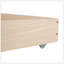 Lit plateforme tapissier avec tête de lit à oreilles, grand tiroir et tabourets de rangement latéraux pour matelas grand-783188914