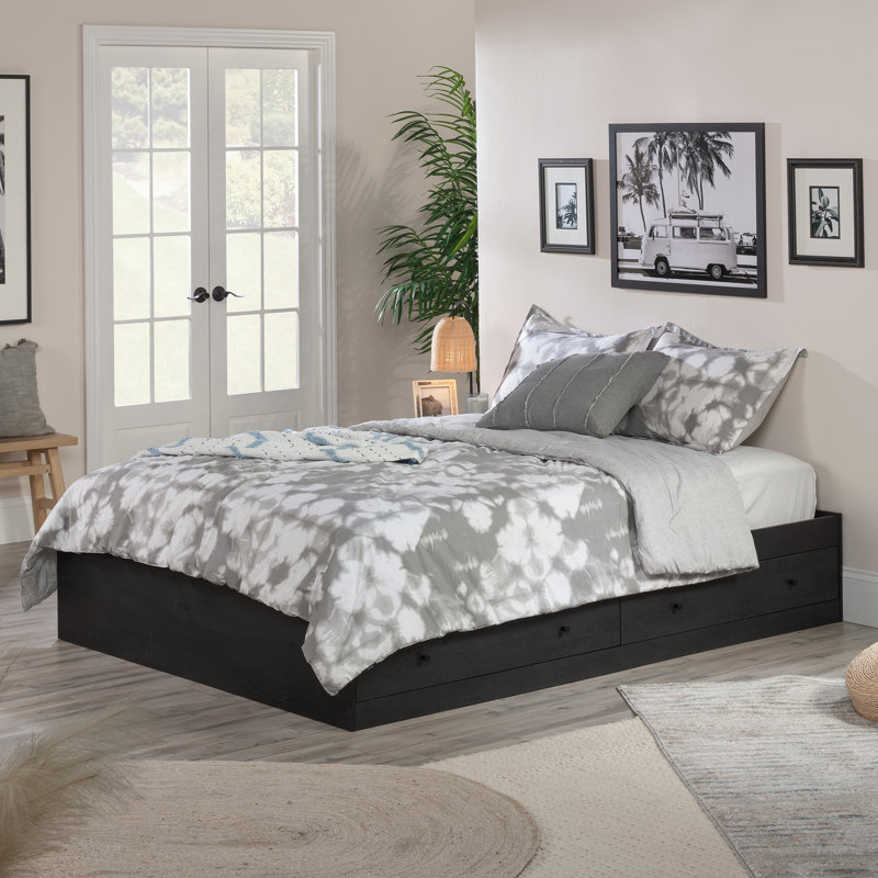 Platform Storage Bed, Black