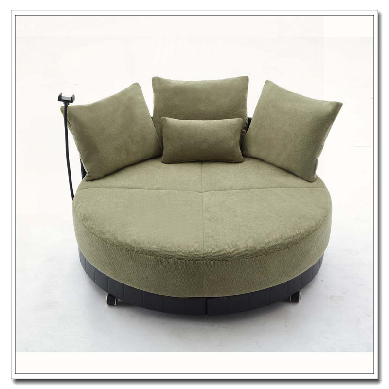 52.75'' Oversized Round Swivel Chair,360° Swivel Chair, Green