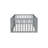 Twin Size Floor Bed with High Fence Railings, with Door, Rubber Wood Floor Bed with Safety Guardrails,Grey-1669839989-1669839987