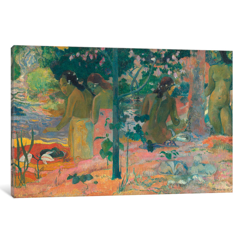 « the pour les salle de bain », reproduction sur toile, Papier d'art encadré noir, H 3 po x l 16 po x P 24 po, Blanc
