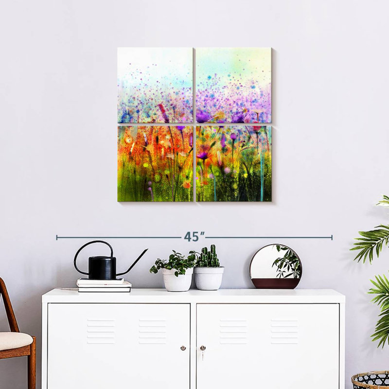 Harnek Spring Meadow Flowers, H 26 po x l 26 po