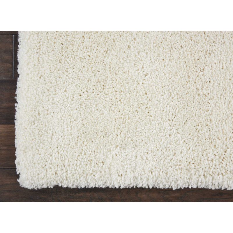 Tapis ivoire Sunny Shag, Carré 6 pi 7 po