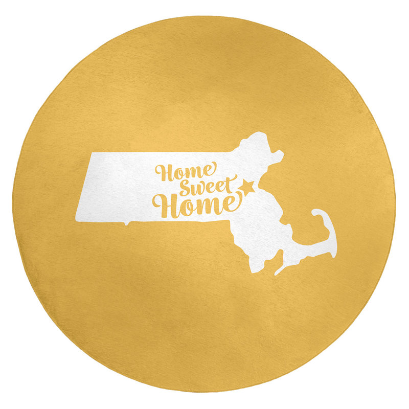 Chenille Indoor Rug, Round 5'
