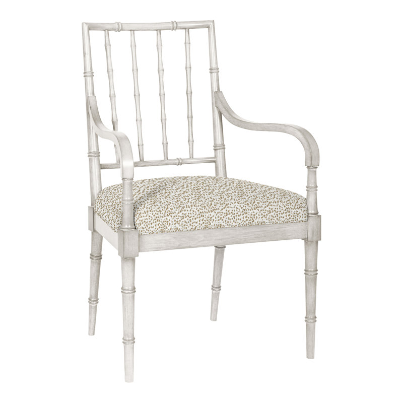 Chaise avec accoudoirs de salle à manger Vanguard Libby, Neige digne, Navajo