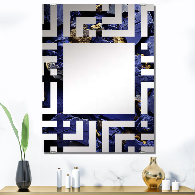 Miroir mural Tedd - Abstract Collages MIR131680, 40 po x 30 po