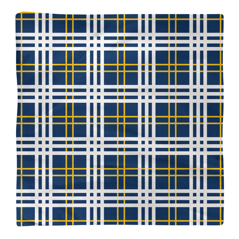 Serviette de table de luxe flash football Los Angeles, L 22 po x l 22 po, Bleu marine / or / blanc, polyester