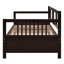 Lit de jour moderne en bois massif, multifonctionnel, taille simple, espresso-522989848