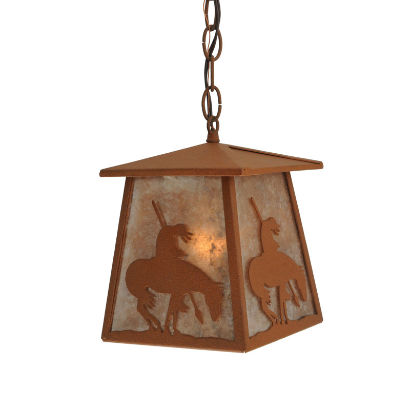 Rustic Lodge 1 - Light Pendant, Rust