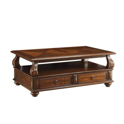 4-Drawer Coffee Table With 1 Shelf